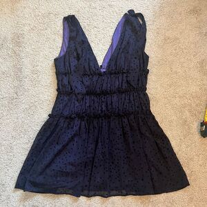 Majorelle Emmalyn Star Ruffle Tiered Mini‎ Dress Size Medium Revolve Purple